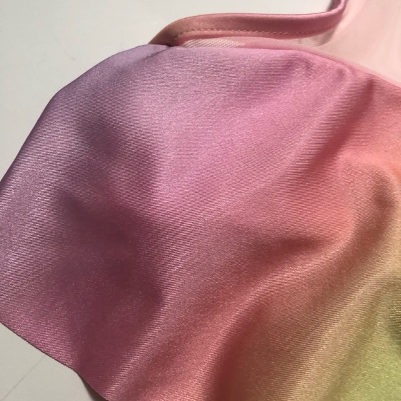 NWT Wildfox rainbow mesh halter bikini top - Picture 2 of 9